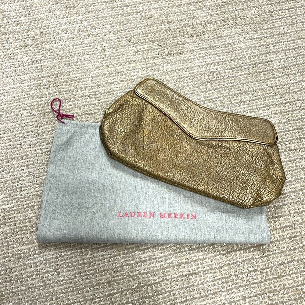 Lauren Merkin Gold Clutch